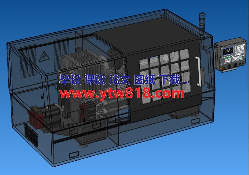 双轴数控车床（SolidWorks+STEP）