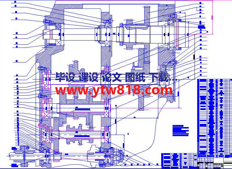 X62W铣床主传动展开图 CAD