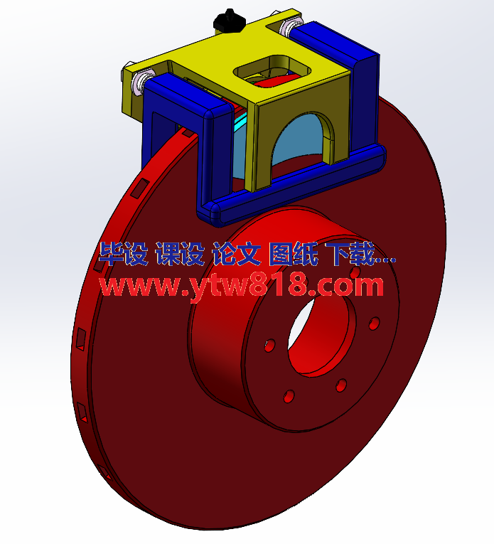 某中级轿车前轮制动器设计（论文+cad源图+solidworks三维图+ 开题、中期报告 中英文翻译）