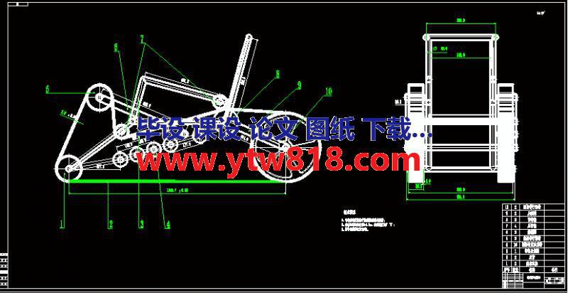 新型履带式轮椅车CAD图纸(8.38MB)