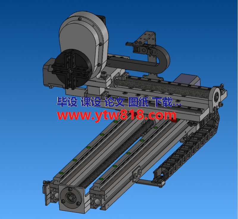 数控车床x轴和z轴机构设计（SW三维图纸+STP格式+CAD+PDF）