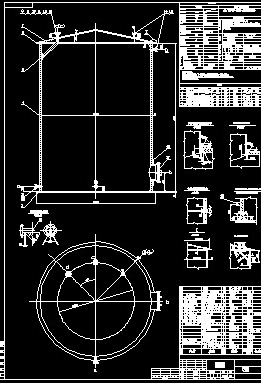 浓硫酸储罐的CAD图纸