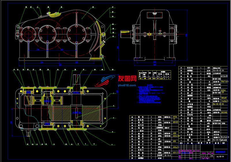 减速器装配图5A1——CAD