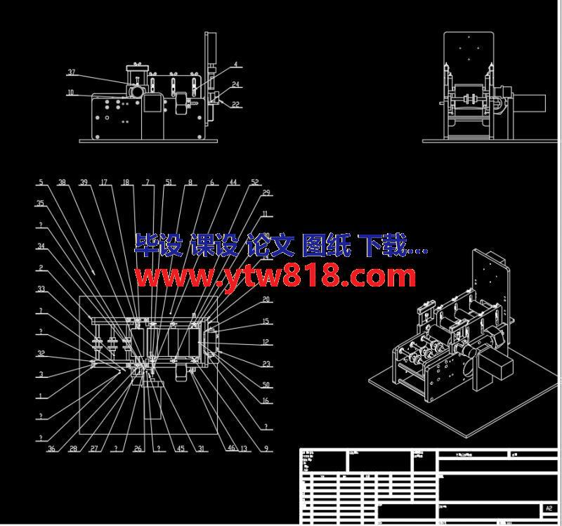 挤出机塑料软管裁断机 CAD