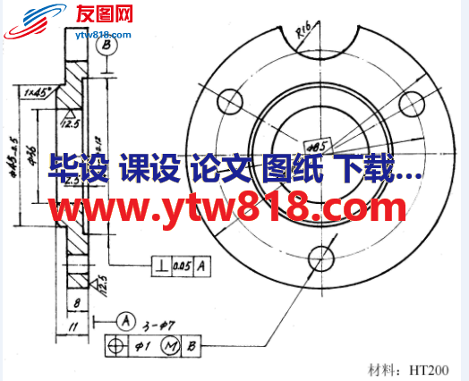 3×7缺口端盖夹具设计