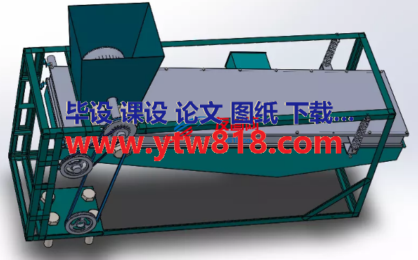 motorized garri筛分机3D数模图纸 Solidworks设计