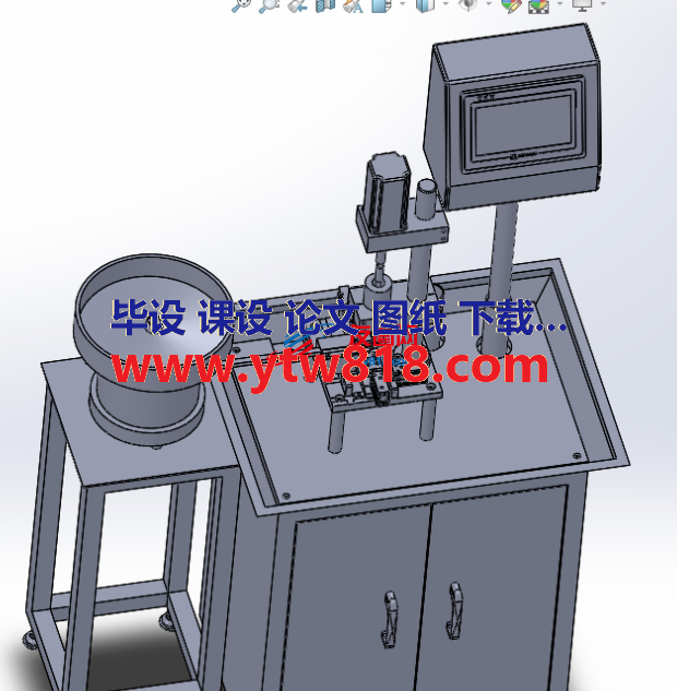 单轴伺服攻牙机3D数模图纸 Solidworks设计