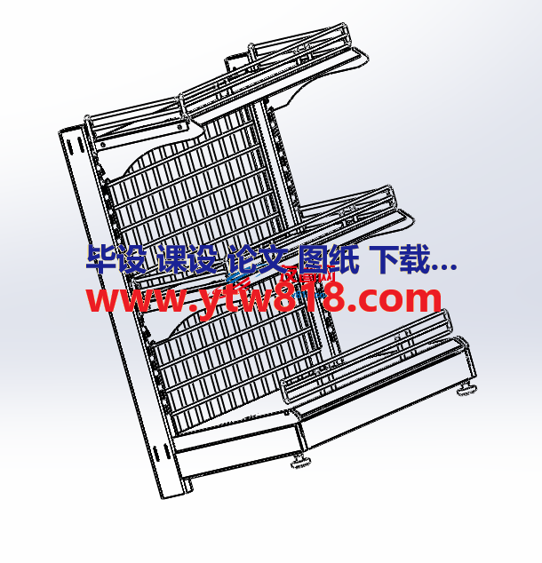 钣金货架三维模型