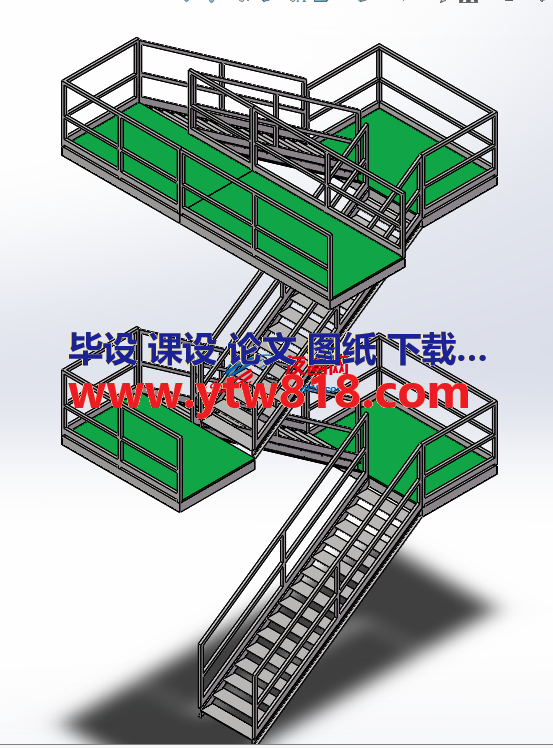 4层楼梯模型设计