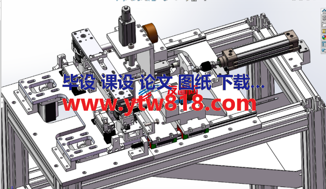 注塑件去毛刺机3D数模图纸 Solidworks设计