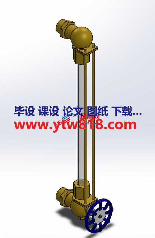 14英寸液位指示器结构模型