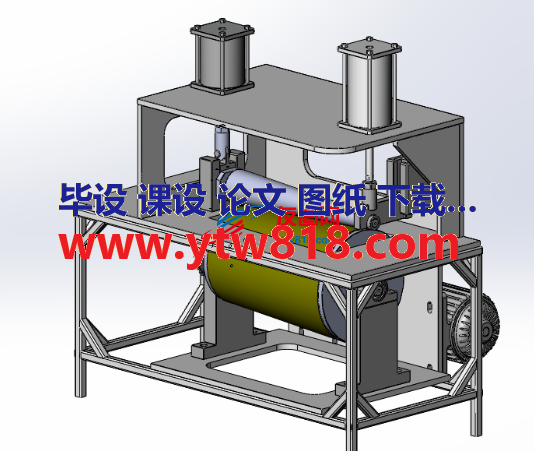 滚圆锥机3D数模图纸 Solidworks设计