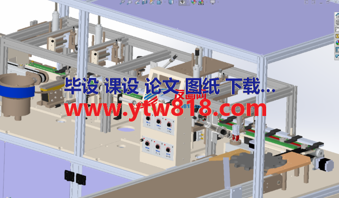 编码器自动化组装设备3D数模图纸 Solidworks设计