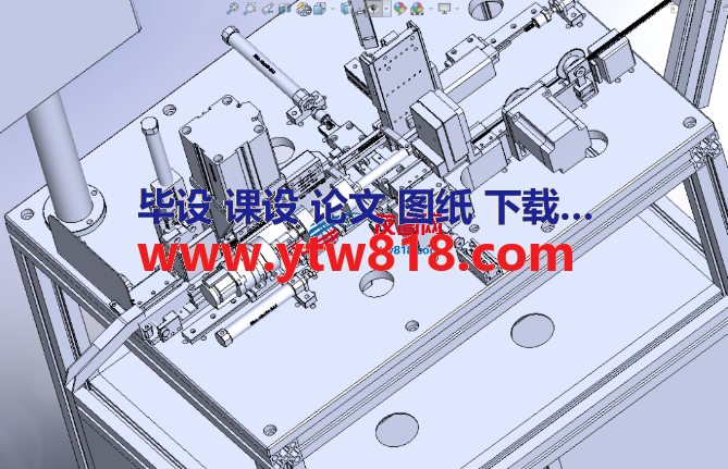 高速折弯插针检测机3D数模图纸 Solidworks设计