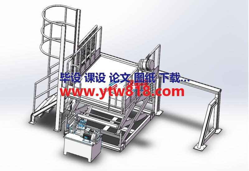 机械升降平台结构模型