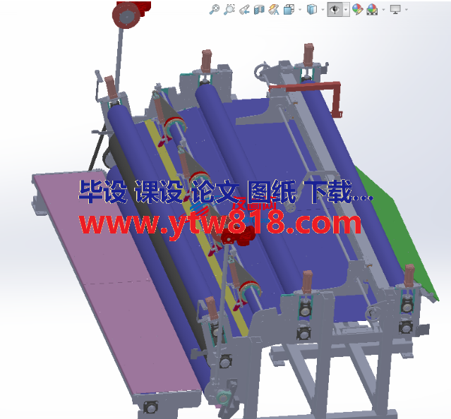 裁布机3D数模图纸 Solidworks设计