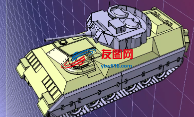 M2A2 Bradley履带式步兵战车简易模型3D图纸 STEP格式