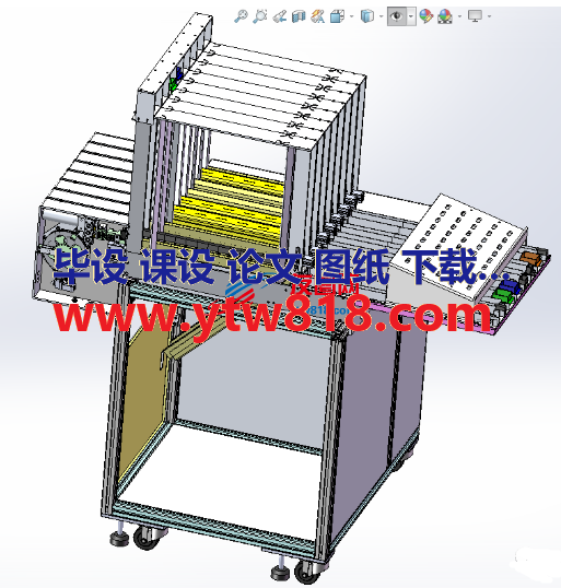 插件机自动给料机3D数模图纸 Solidworks设计