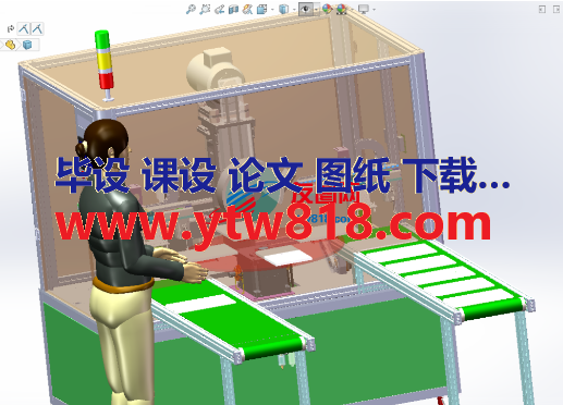 平板电脑抛光机3D数模图纸 Solidworks设计