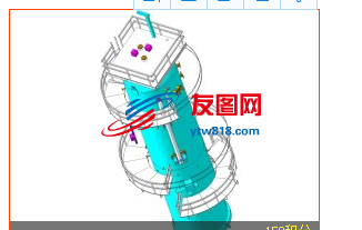 立式钢结构储水罐设备模型