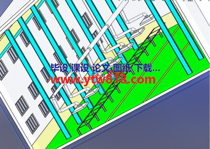 废气集气罩三维