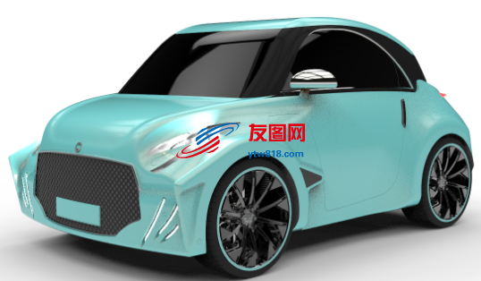 TBO-T1 2019小型电动城市汽车模型3D图纸 STEP格式