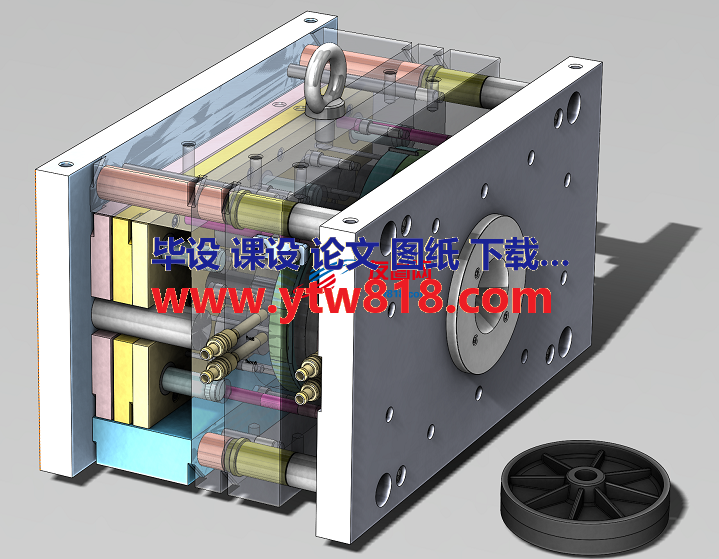 轮子模具3D数模图纸 STEP格式