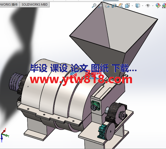 自动喷煤机solidworks设计