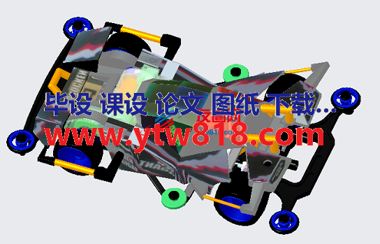 Four wheel drive四轮驱动小车3D数模图纸 STP格式