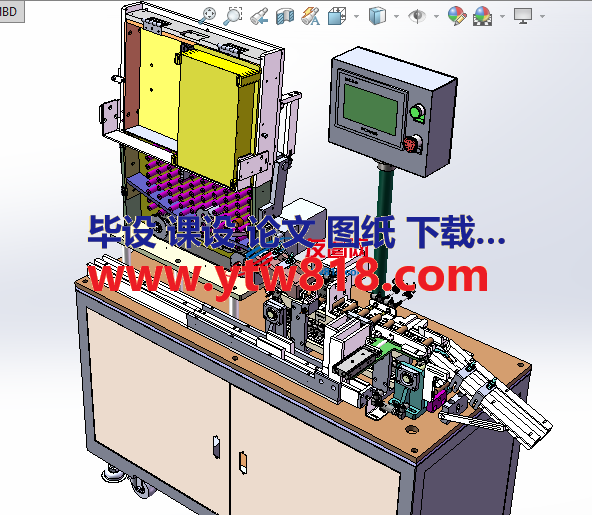 电池度电喷码一体机solidworks设计