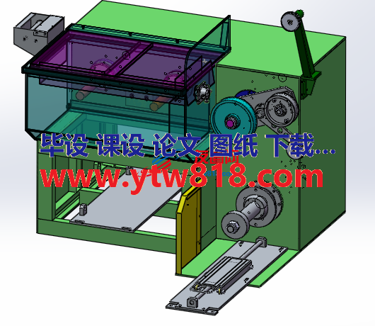 拉丝机solidworks设计