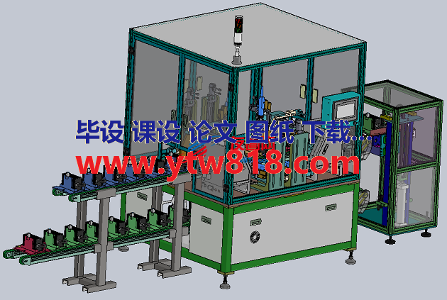 变频控制器自动锁螺丝机3D数模图纸 STEP格式