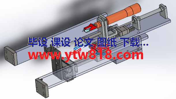 气缸夹取上下料带锁螺丝结构3D数模图纸 Solidworks设计