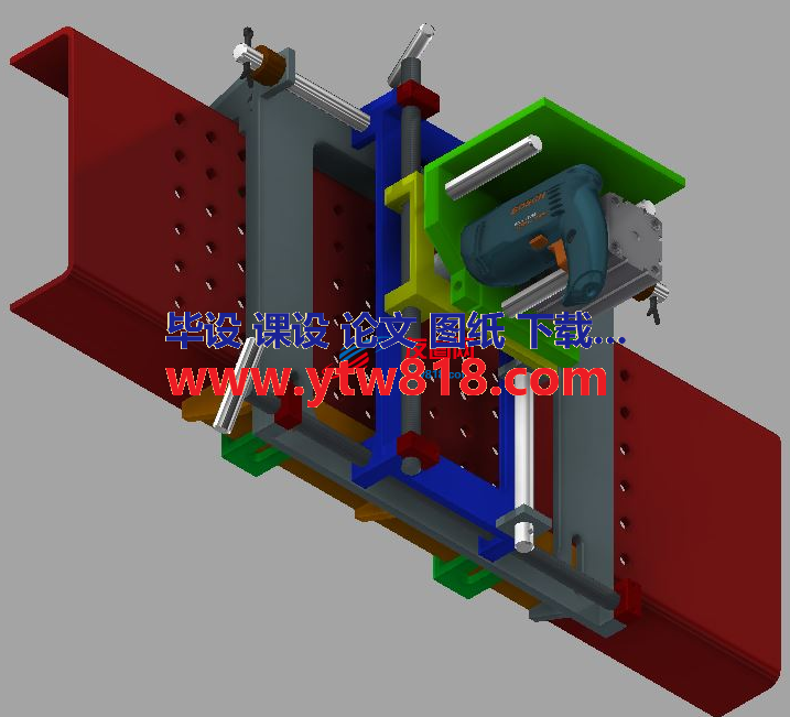 拆卸器铆钉底盘框架3D图纸 IGS格式