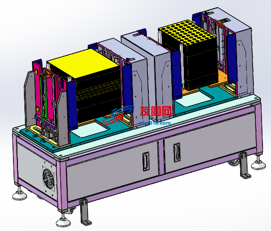 托盘升降机3D数模图纸 Solidworks设计 附STEP