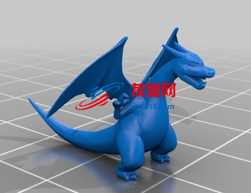 Charizard喷火龙模型3D打印图纸 STL格式