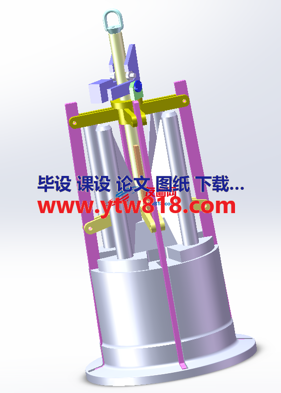 轮毂拆卸工具三维套图