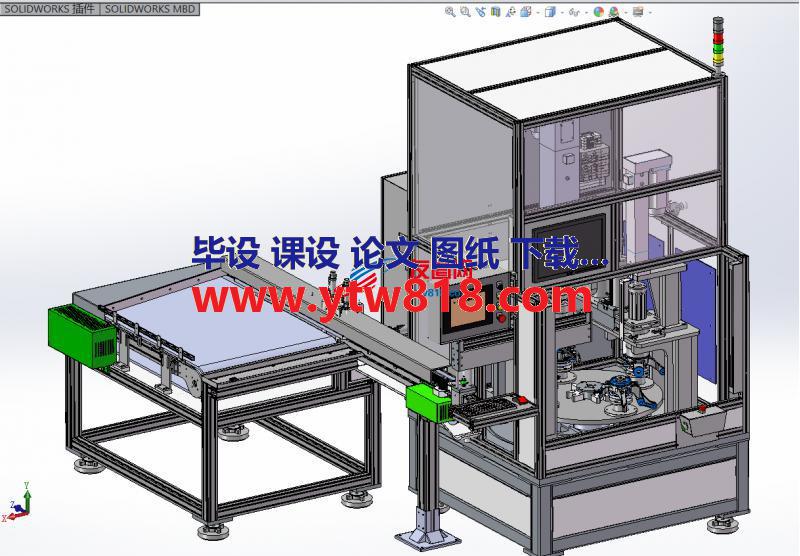 前转轮毂轴承压装机solidworks设计