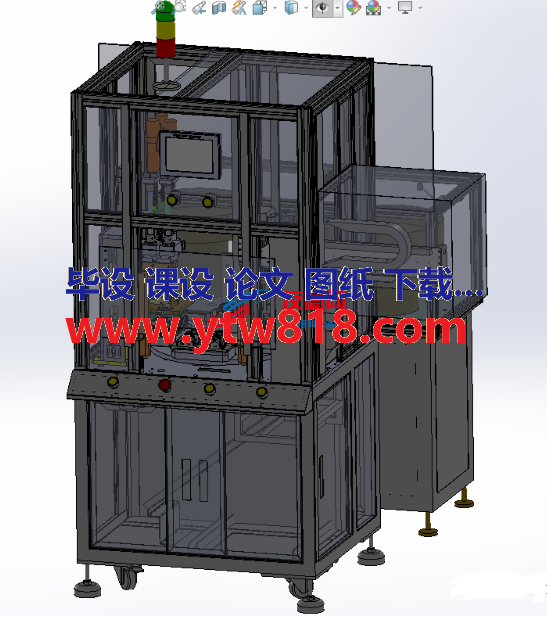 六轴自动锁螺丝机3D数模图纸 Solidworks设计