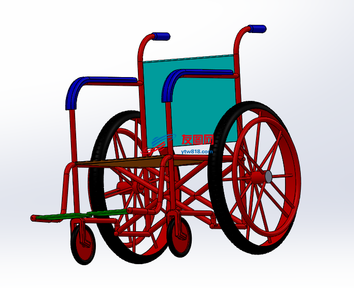 轮椅三维结构套图