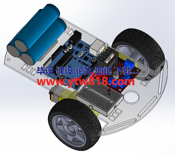 Line follower编程玩具小车模型3D图纸 Solidworks设计 附STEP