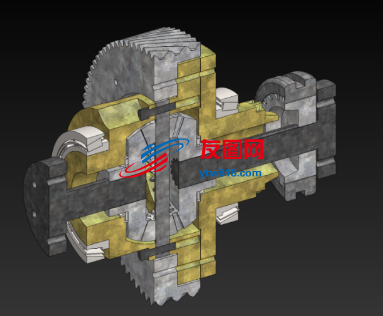 Locking Differential机械差速器3D数模图纸 Solidworks设计