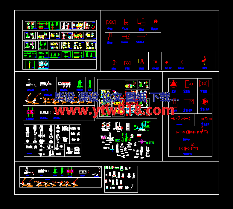 环保设备水泵和风机图纸汇总