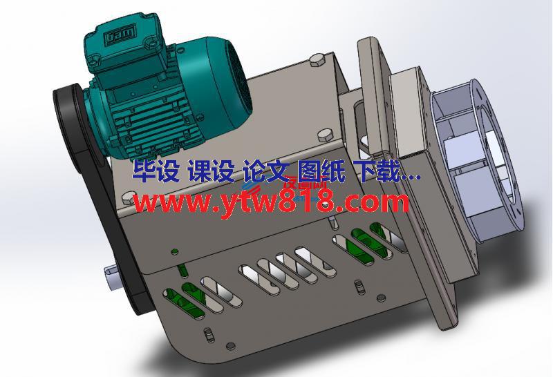 工业电动鼓风机设计模型