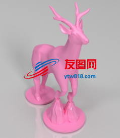 鹿模型3D打印图纸 STL格式