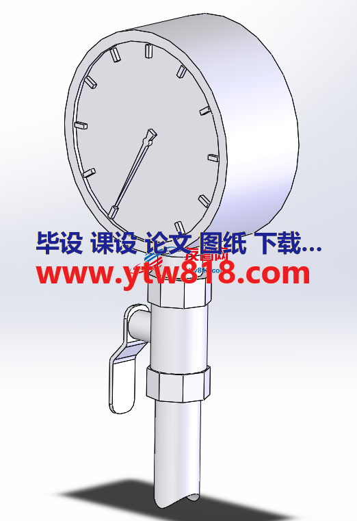 压力表 燃气压力表模型