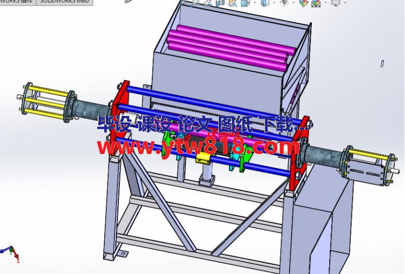 缩管机solidworks设计