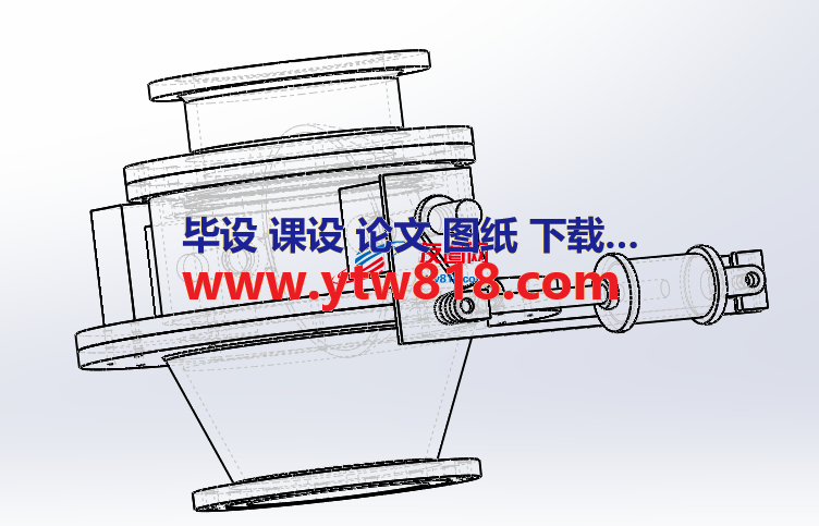 带气缸操作器的圆顶阀模型