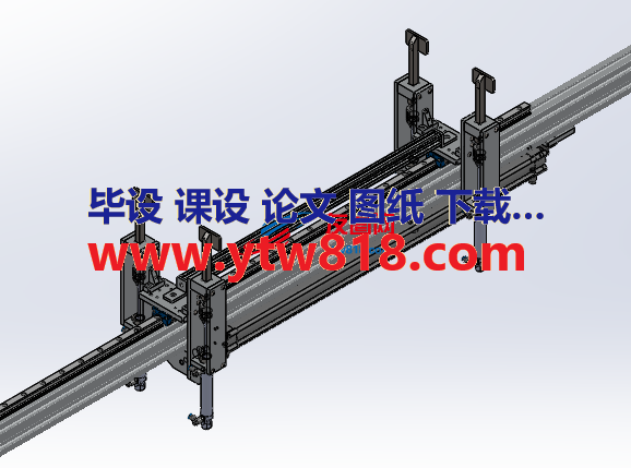 900mm行程步进梁机构3D数模图纸 STEP格式