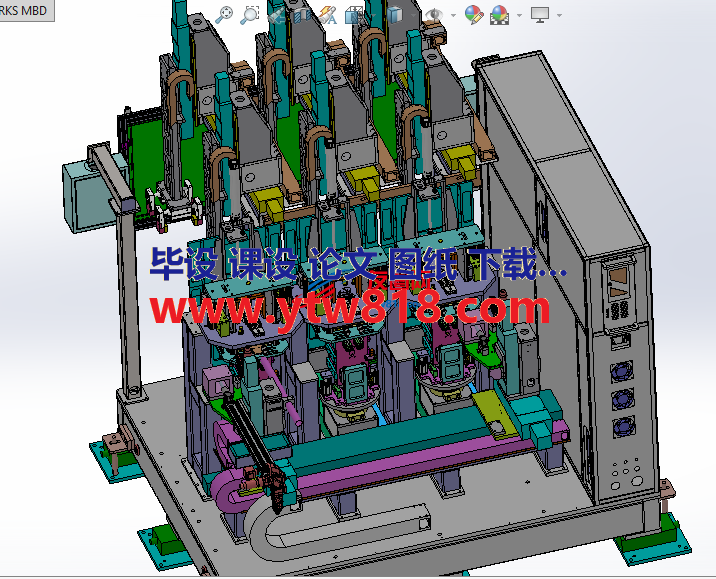 大号锂电池全自动焊接机solidworks设计